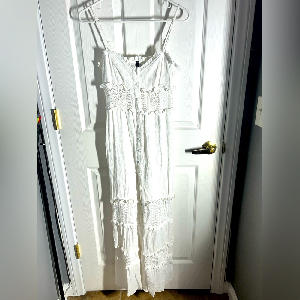 Bohemian white dress